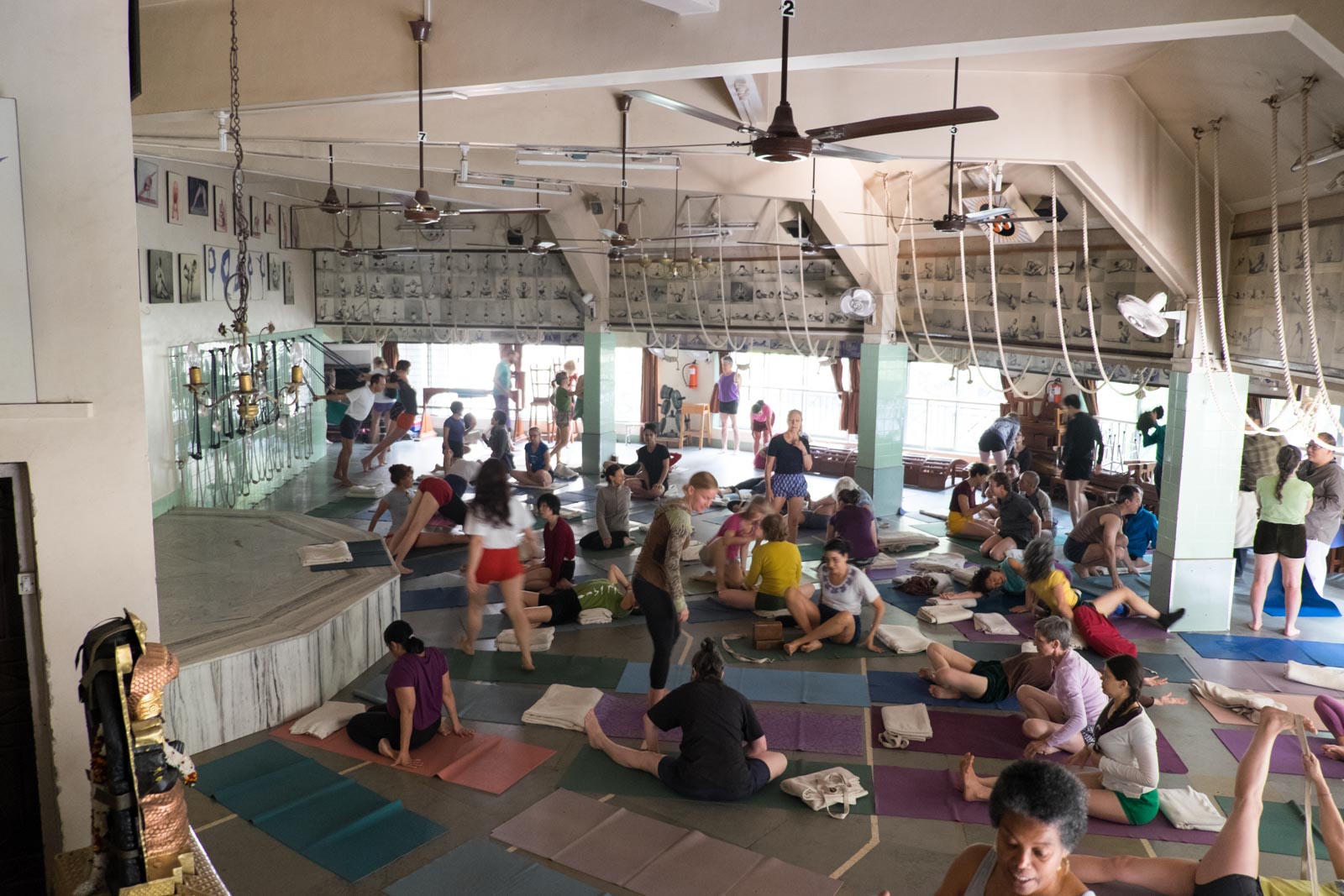 Day 25 in India breath aware Iyengar Yoga Studio West Bridgford